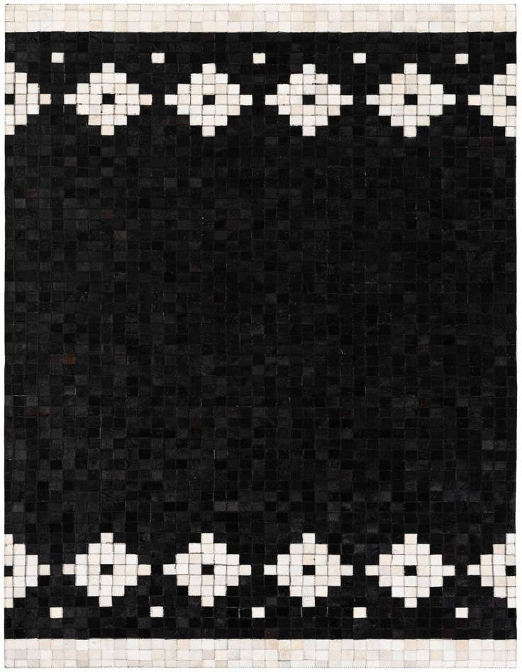 Detail image of 5' 2 x 7' 11 Cowhide Stocks Rug