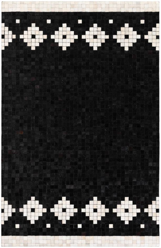 Detail image of 5' 2 x 7' 11 Cowhide Stocks Rug