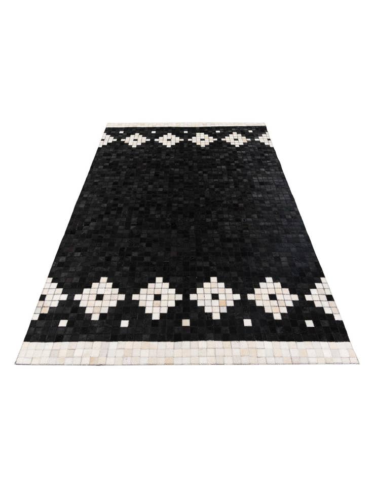 Detail image of 5' 1 x 7' 11 Cowhide Stocks Rug