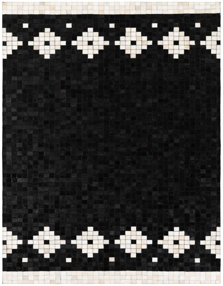 Detail image of 5' 1 x 7' 11 Cowhide Stocks Rug