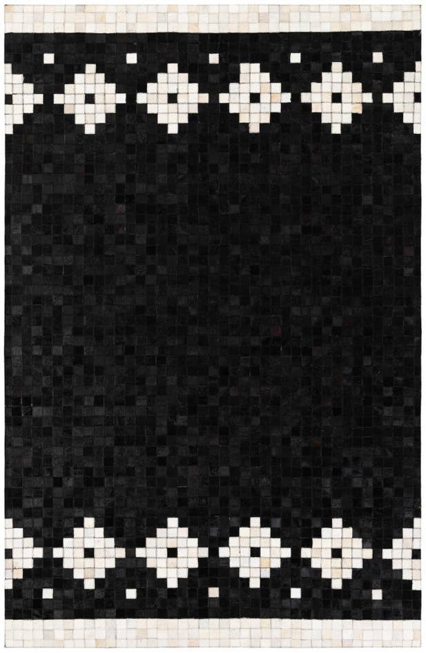 Detail image of 5' 1 x 7' 11 Cowhide Stocks Rug