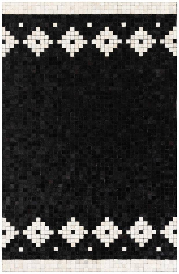 Detail image of 5' 2 x 8' Cowhide Stocks Rug