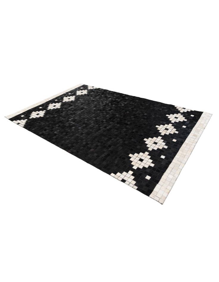 Detail image of 5' 2 x 8' Cowhide Stocks Rug