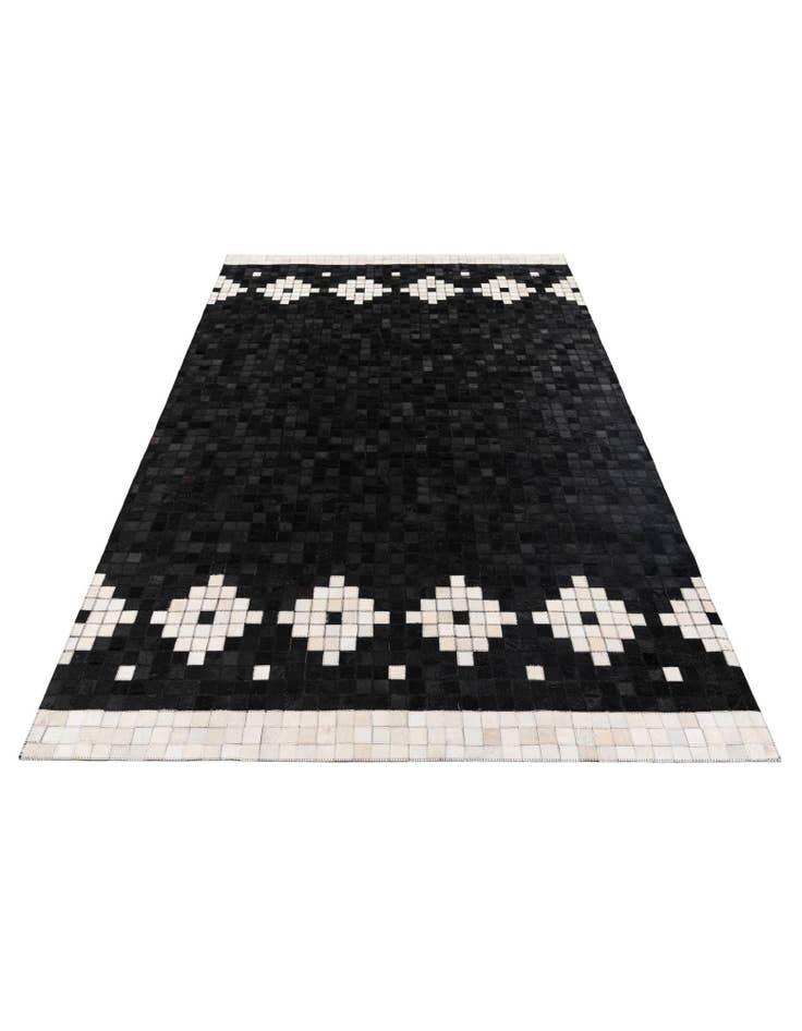 Detail image of 5' 2 x 8' Cowhide Stocks Rug