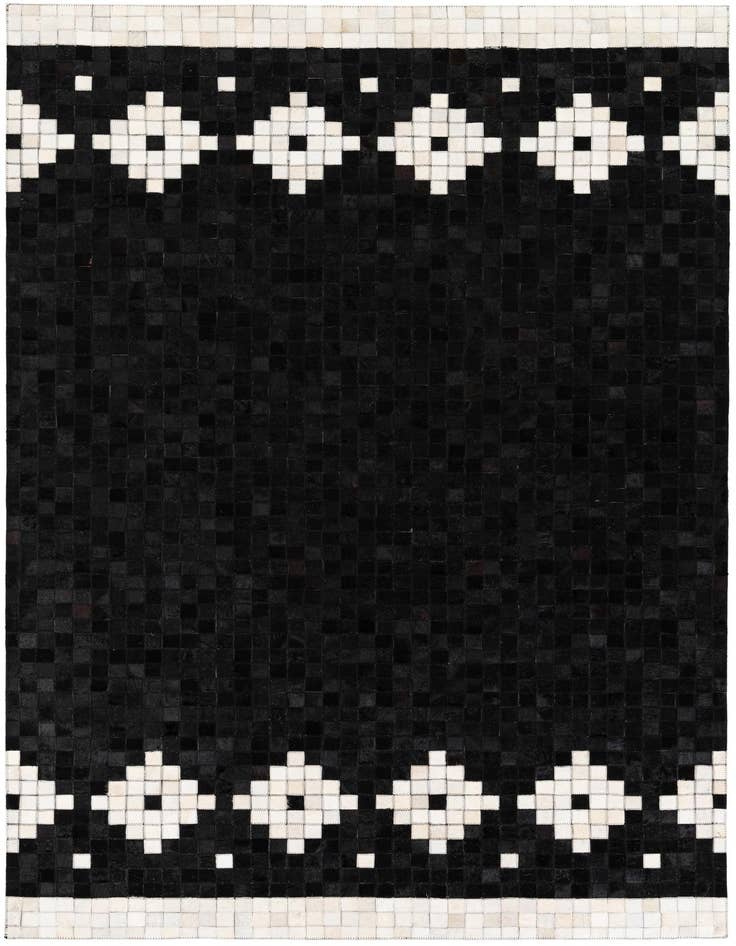 Detail image of 5' 2 x 8' Cowhide Stocks Rug