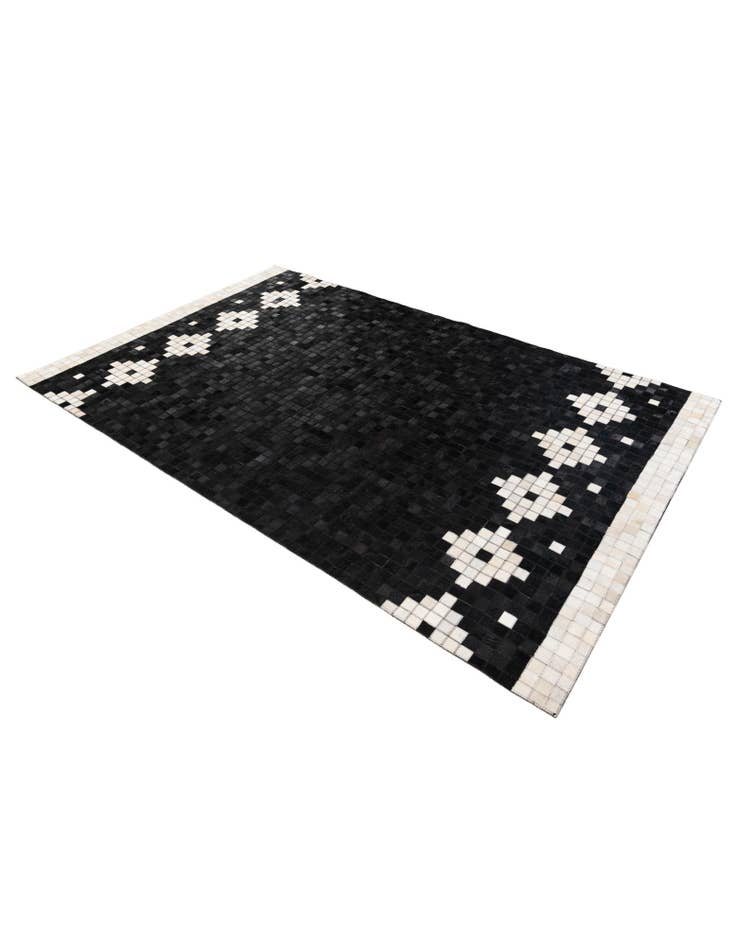 Detail image of 5' 2 x 8' Cowhide Stocks Rug