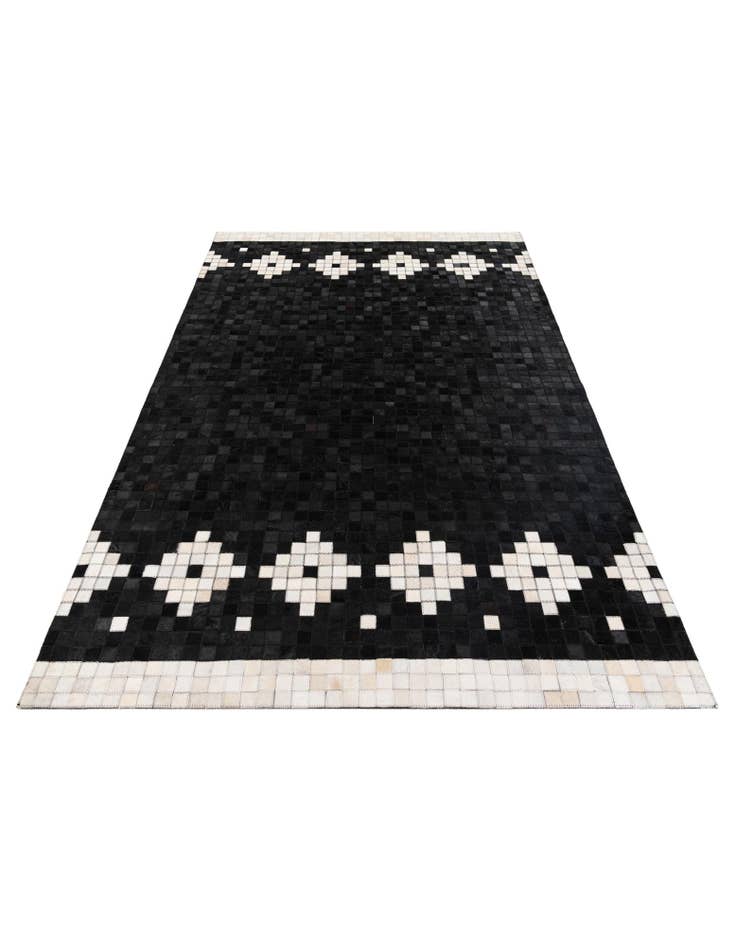 Detail image of 5' 2 x 8' Cowhide Stocks Rug