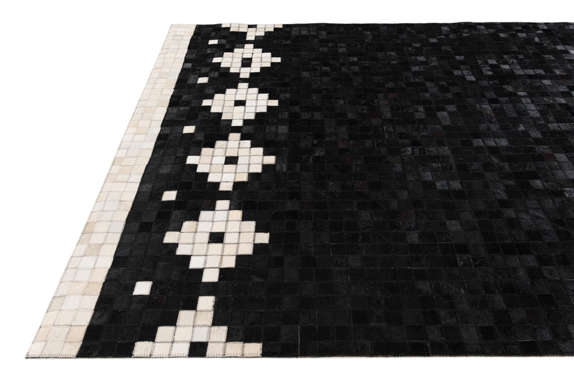 5' 2 x 8' Cowhide Stocks Rug