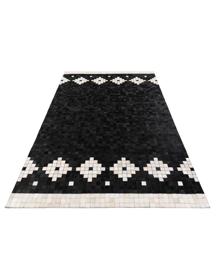 Detail image of 5' 1 x 7' 11 Cowhide Stocks Rug