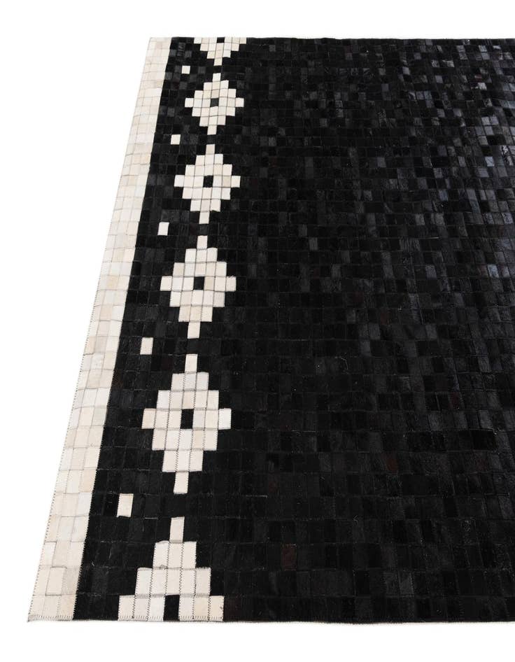 Detail image of 5' 1 x 7' 11 Cowhide Stocks Rug