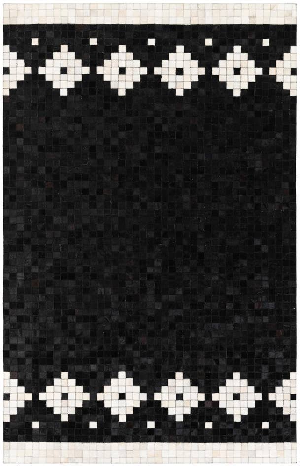 Detail image of 5' 1 x 7' 11 Cowhide Stocks Rug