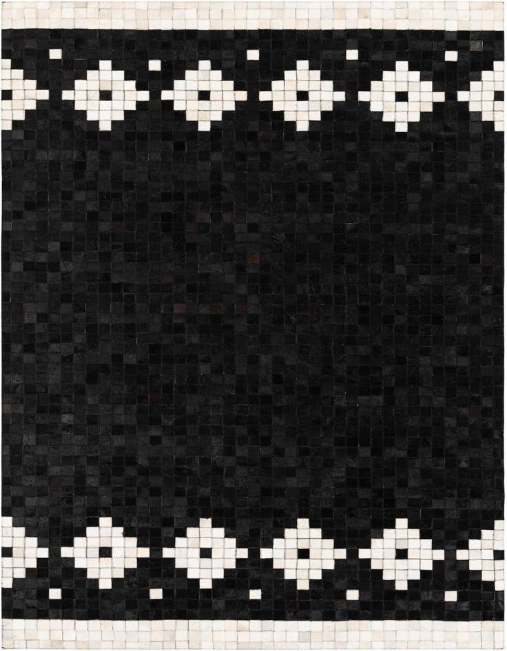 Detail image of 5' 2 x 8' 1 Cowhide Stocks Rug