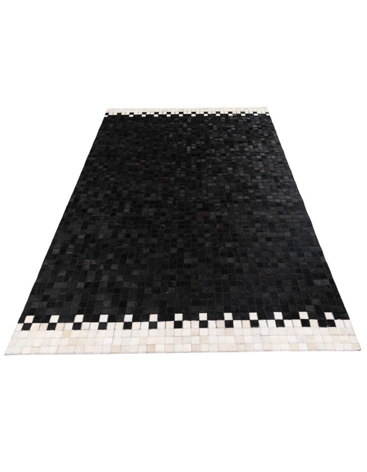 Detail image of 5' 3 x 8' 1 Cowhide Stocks Rug