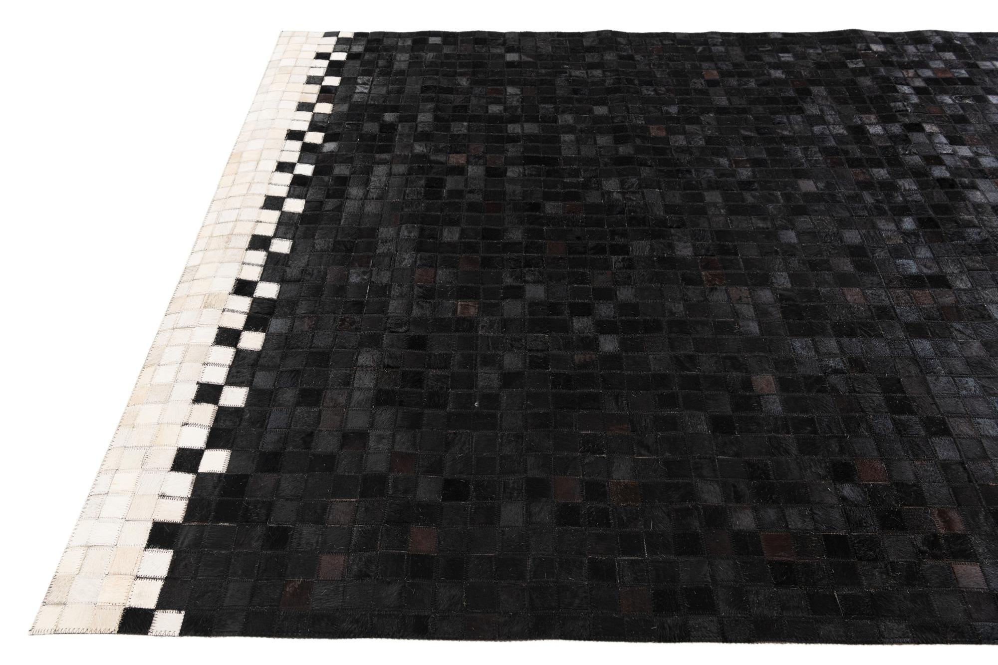 5' 3 x 8' 1 Cowhide Stocks Rug