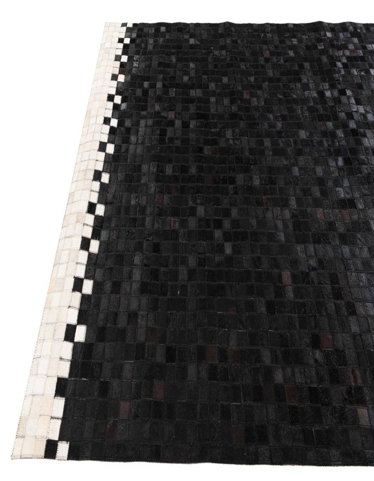 Detail image of 5' 3 x 8' 1 Cowhide Stocks Rug