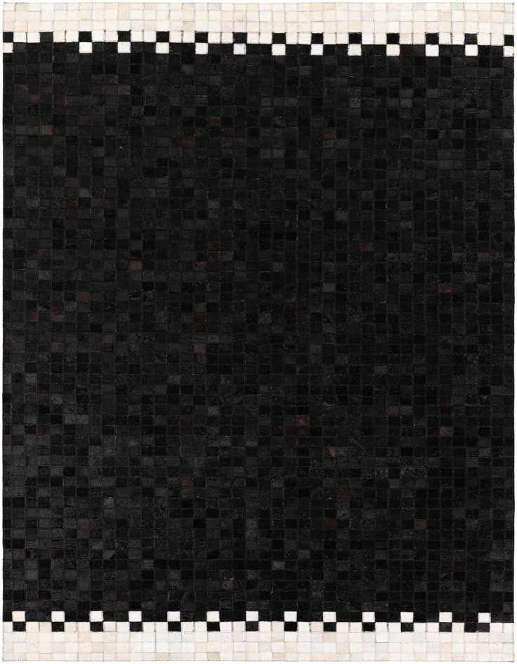 Detail image of 5' 3 x 8' 1 Cowhide Stocks Rug