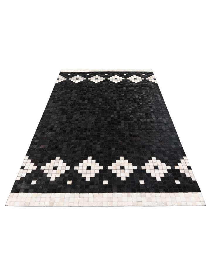 5' 1 x 8' Cowhide Stocks Rug