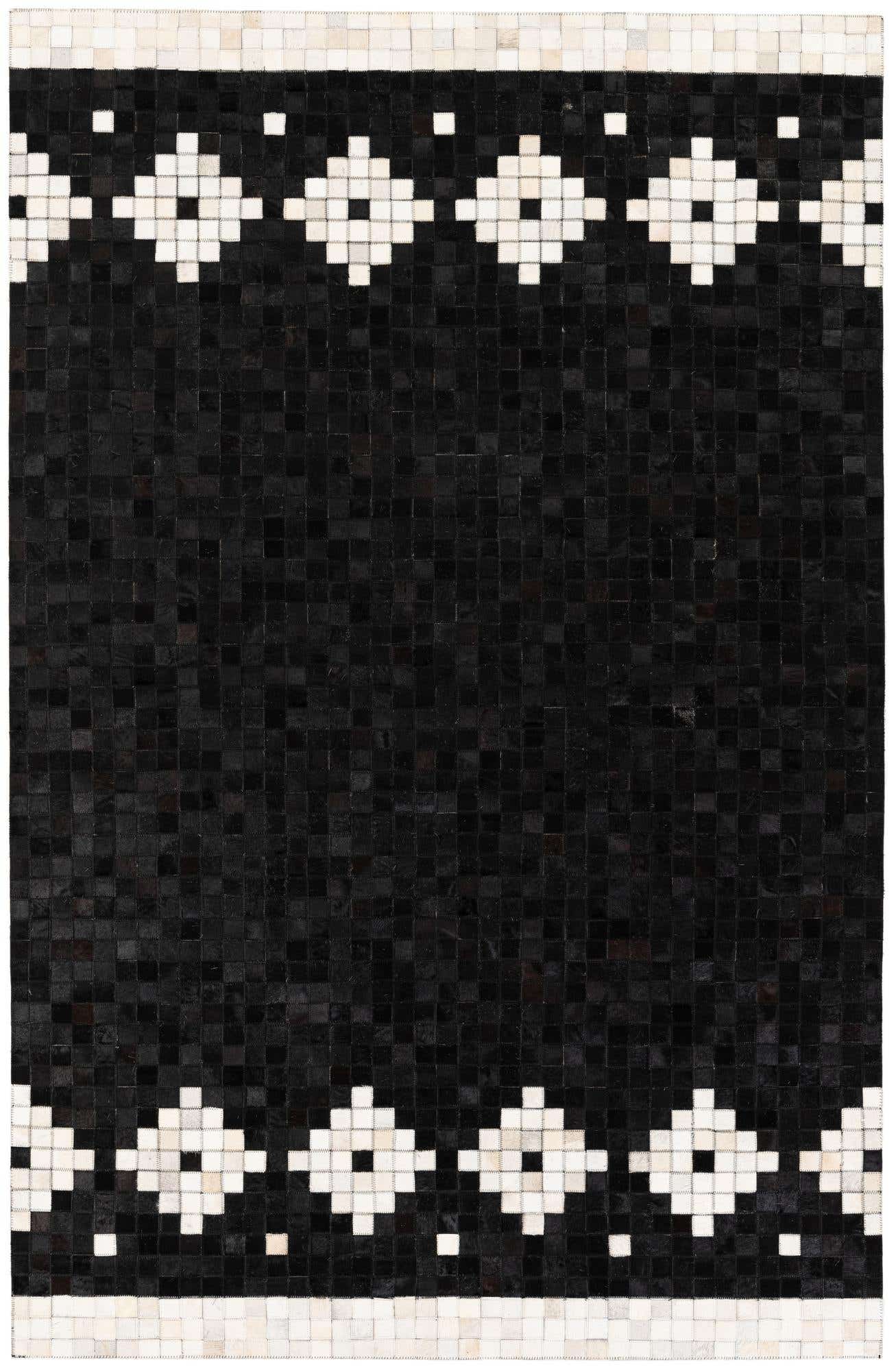 5' 1 x 8' Cowhide Stocks Rug