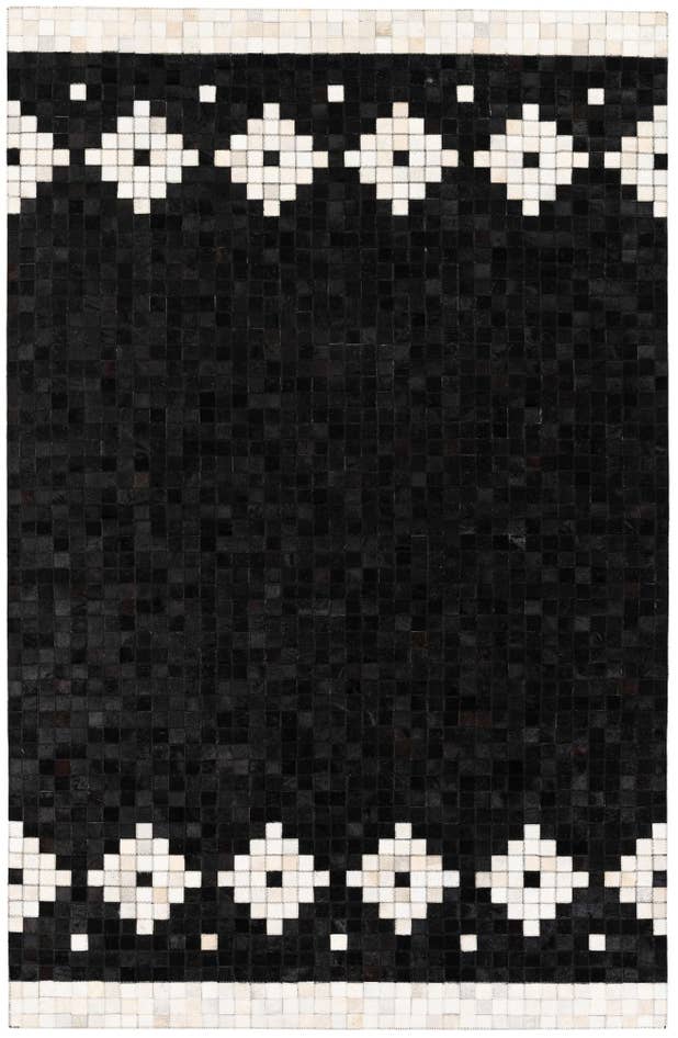Detail image of 5' 1 x 8' Cowhide Stocks Rug