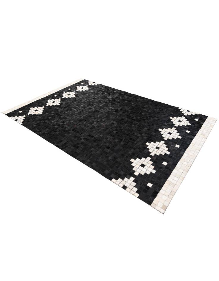 Detail image of 5' 2 x 8' Cowhide Stocks Rug