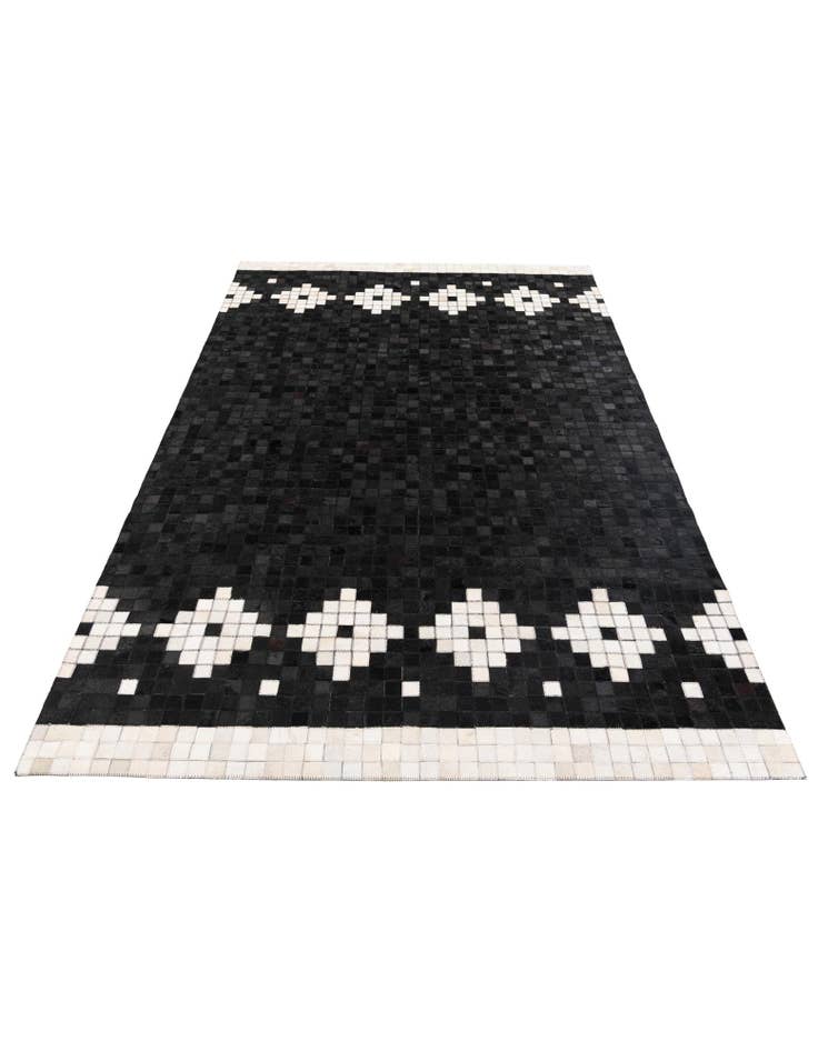 Detail image of 5' 2 x 8' Cowhide Stocks Rug