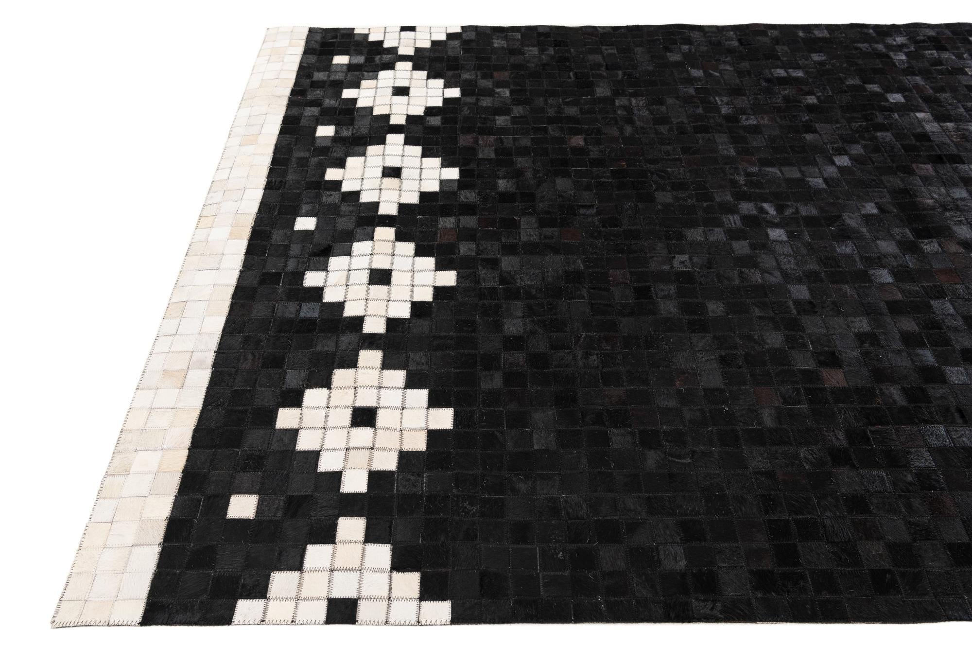 5' 2 x 8' Cowhide Stocks Rug