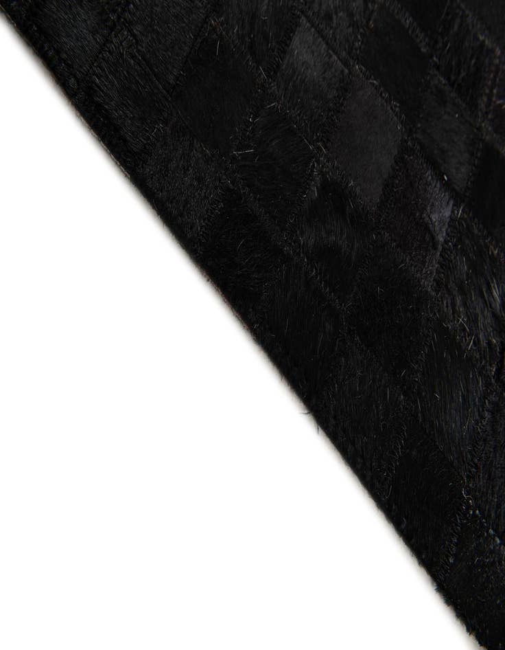 Detail image of 5' 2 x 8' 1 Cowhide Stocks Rug