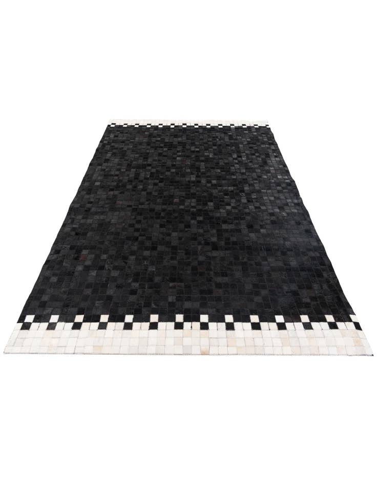Detail image of 5' 2 x 8' Cowhide Stocks Rug