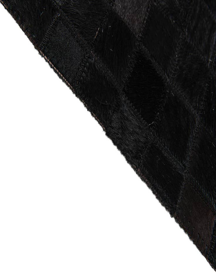 Detail image of 5' 2 x 8' Cowhide Stocks Rug