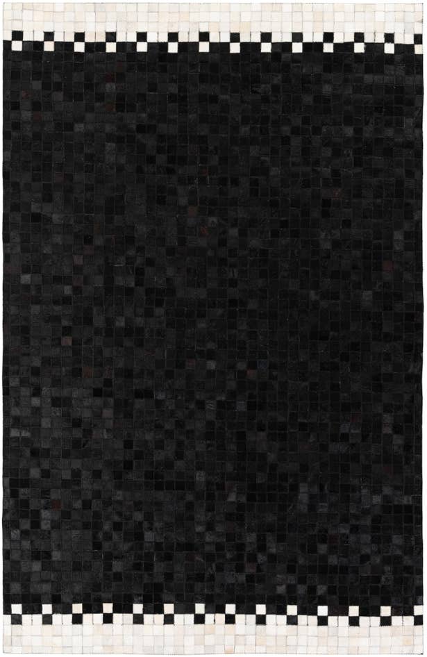 Detail image of 5' 2 x 8' Cowhide Stocks Rug