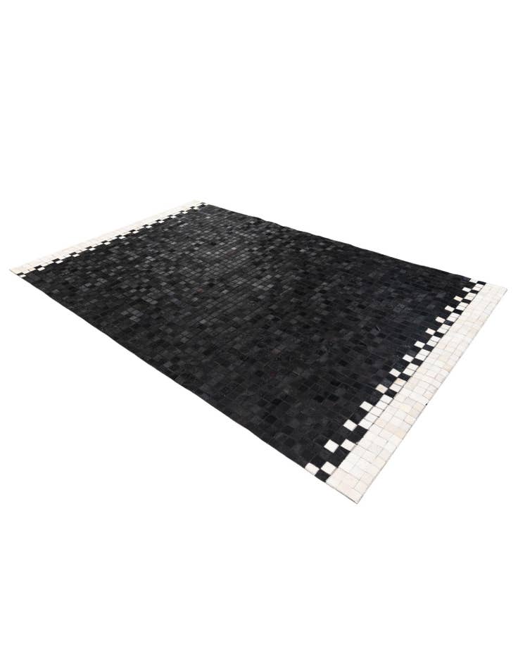 Detail image of 5' 1 x 8' 1 Cowhide Stocks Rug