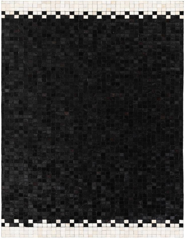 Detail image of 5' 1 x 8' 1 Cowhide Stocks Rug
