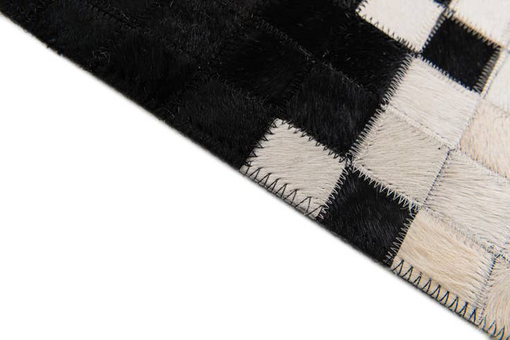 Detail image of 5' x 8' Cowhide Stocks Rug