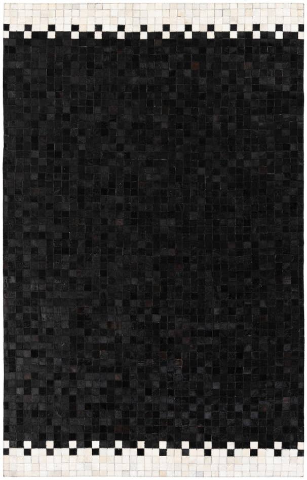 Detail image of 5' x 8' Cowhide Stocks Rug
