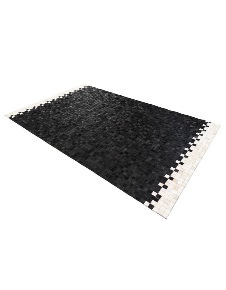 Detail image of 5' 1 x 8' 1 Cowhide Stocks Rug