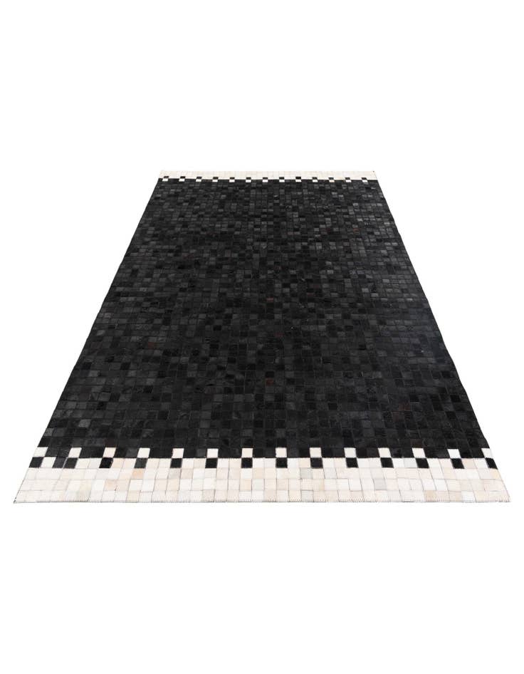 Detail image of 5' 1 x 8' 1 Cowhide Stocks Rug