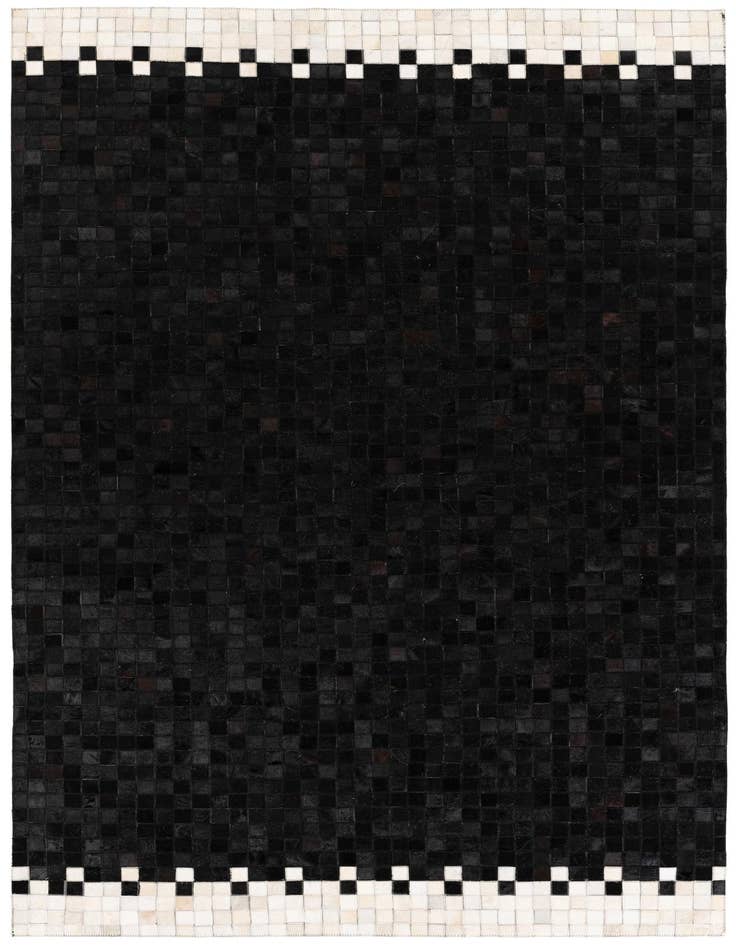 Detail image of 5' 1 x 8' 1 Cowhide Stocks Rug