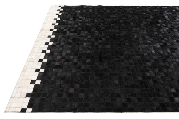 Detail image of 5' x 8' Cowhide Stocks Rug