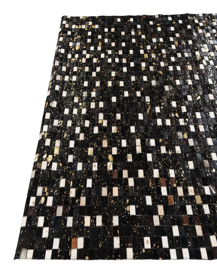Detail image of 5' 1 x 7' 11 Cowhide Stocks Rug