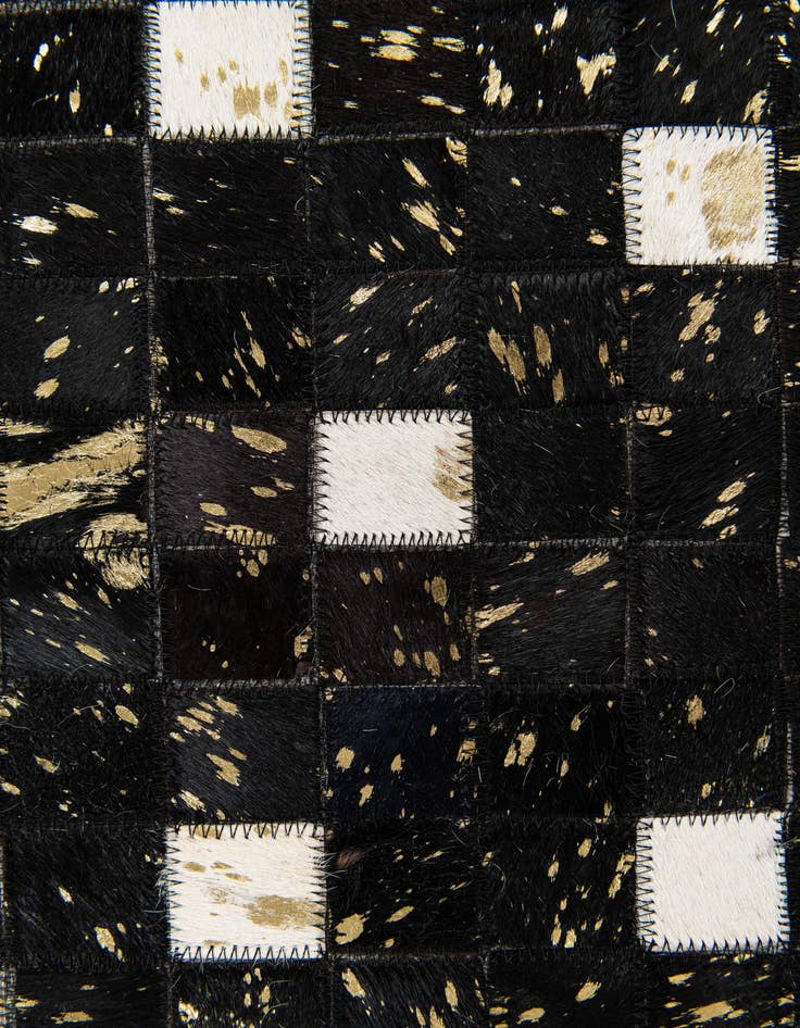 Detail image of 5' 1 x 7' 11 Cowhide Stocks Rug