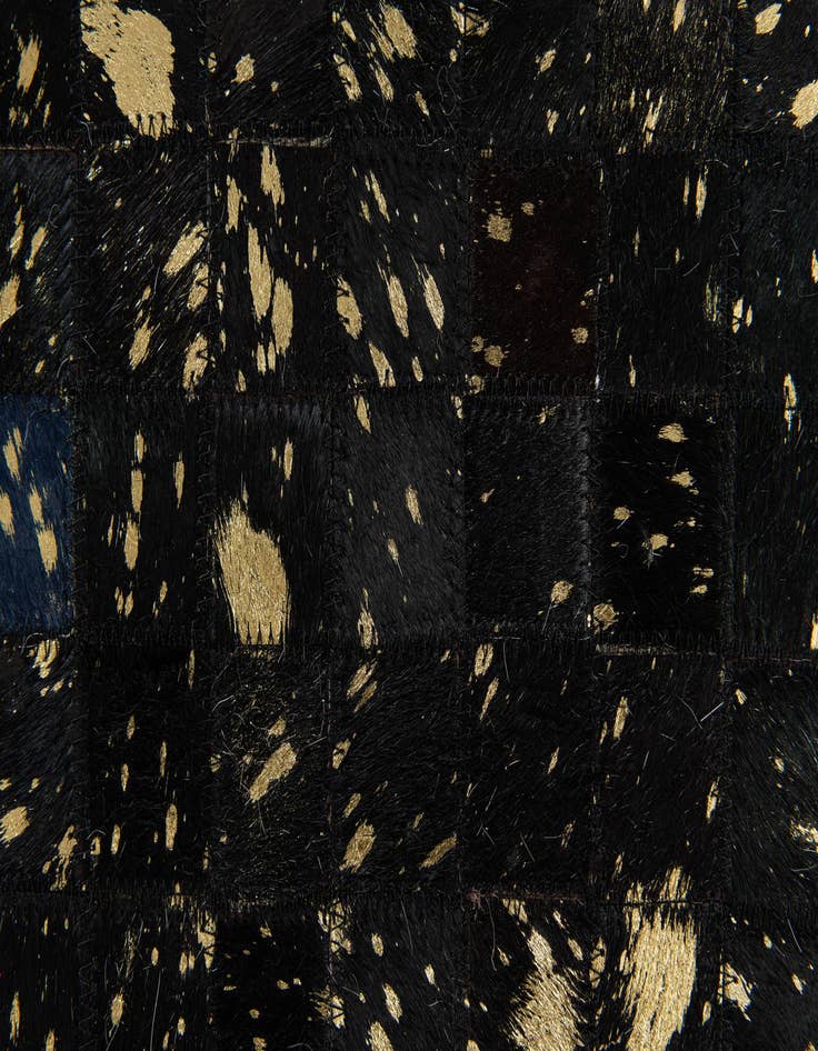 Detail image of 5' 2 x 7' 11 Cowhide Stocks Rug