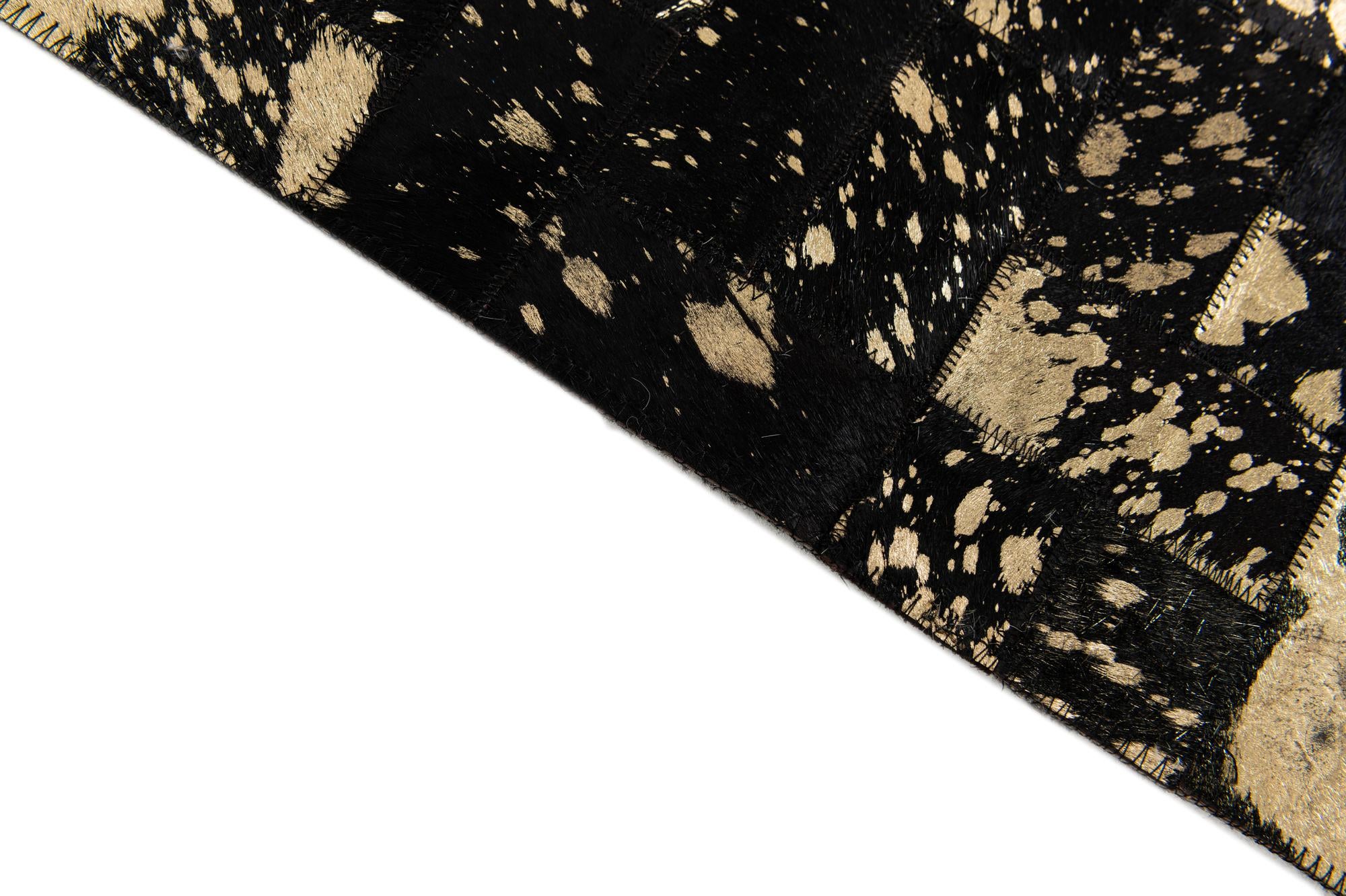 5' x 7' 11 Cowhide Stocks Rug