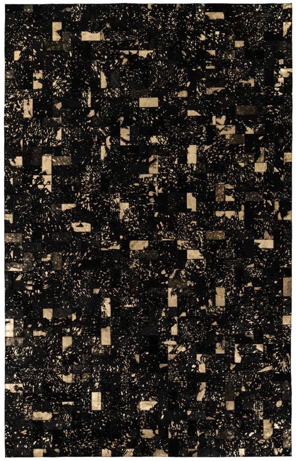 Detail image of 5' x 7' 11 Cowhide Stocks Rug