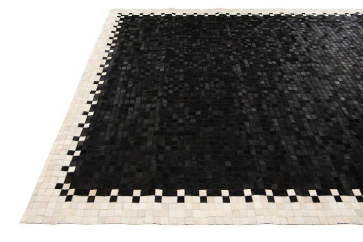 Detail image of 8' 1 x 9' 11 Cowhide Stocks Rug