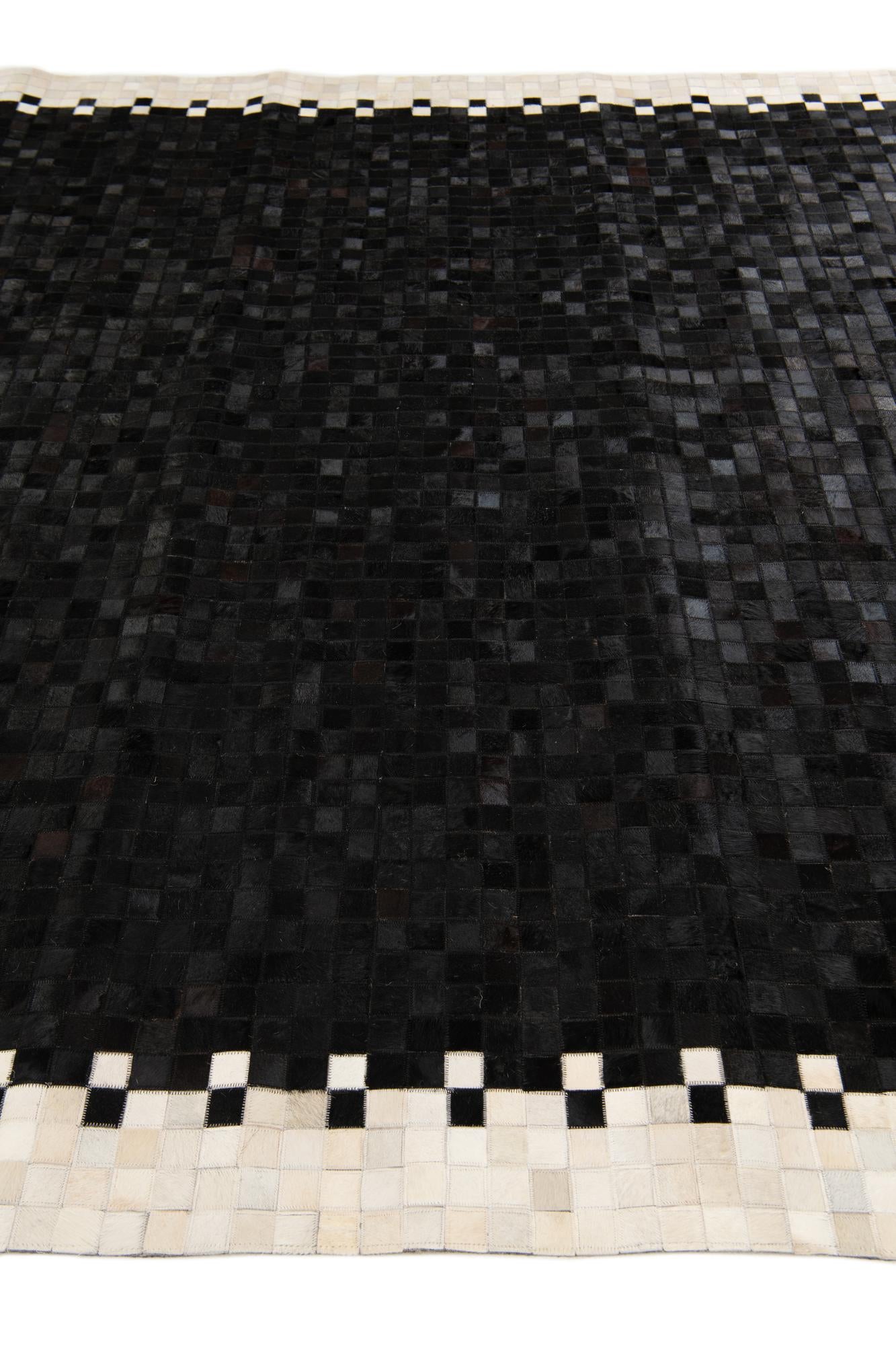8' 1 x 9' 11 Cowhide Stocks Rug