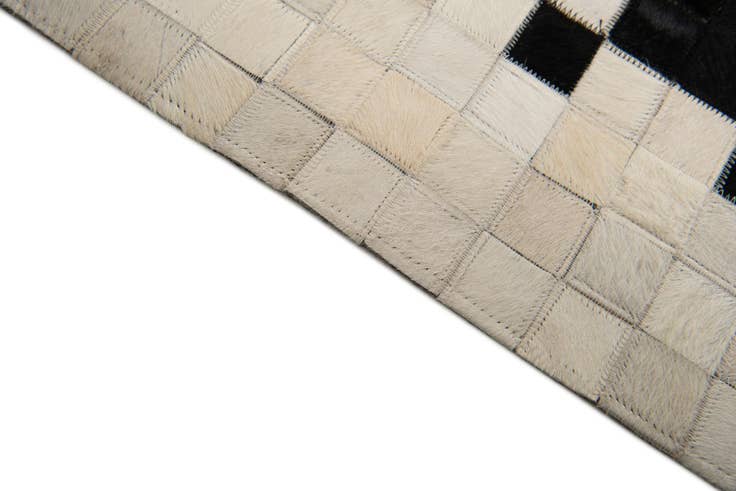 Detail image of 8' 1 x 9' 11 Cowhide Stocks Rug