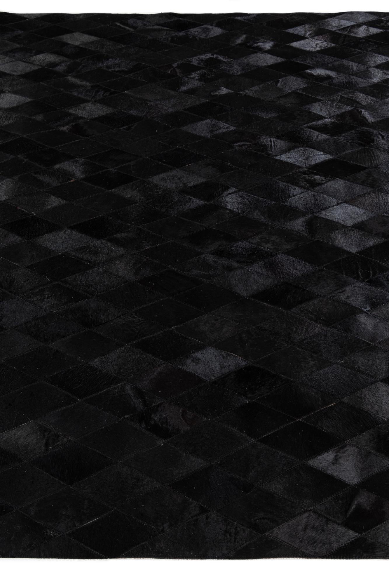 6' 5 x 9' 8 Cowhide Stocks Rug