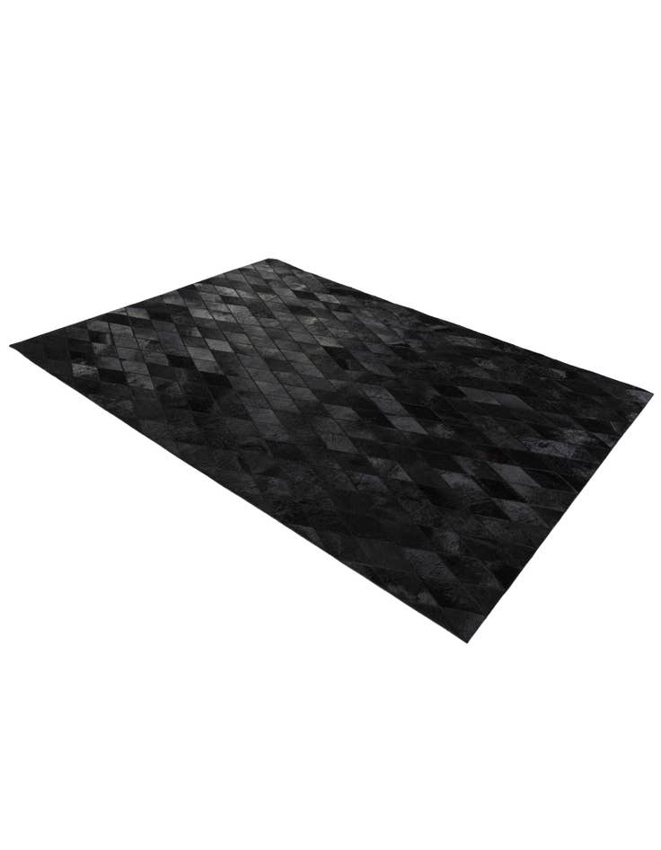 Detail image of 4' 7 x 6' 6 Cowhide Stocks Rug