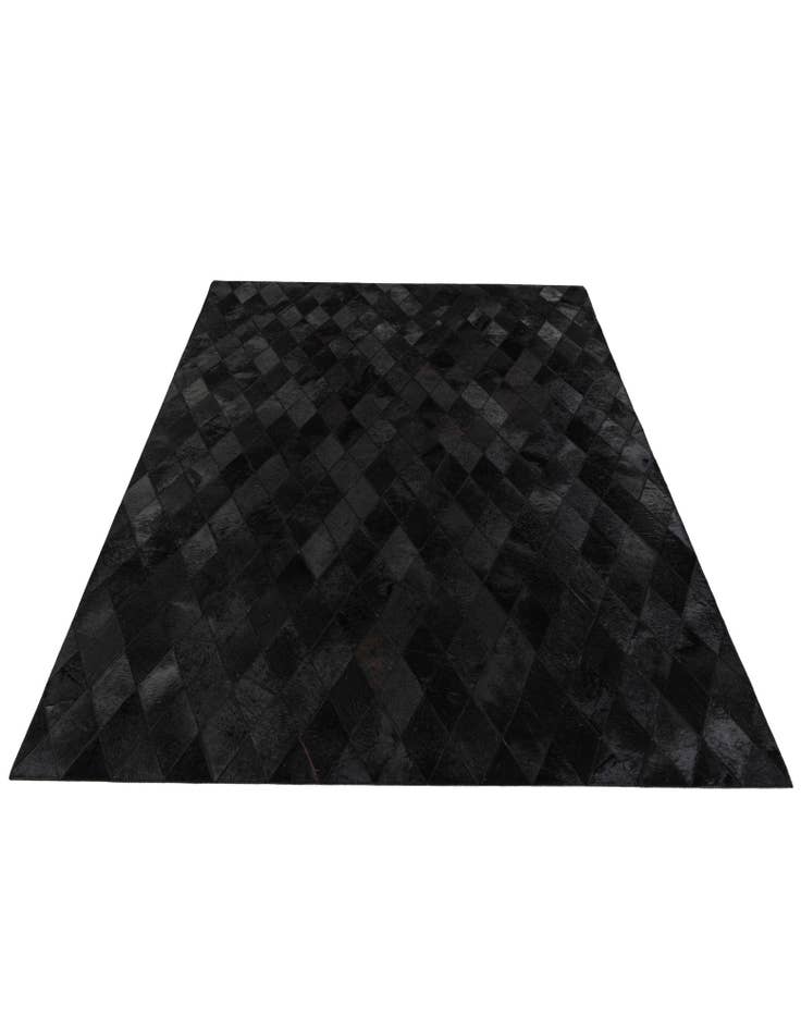 Detail image of 4' 7 x 6' 6 Cowhide Stocks Rug