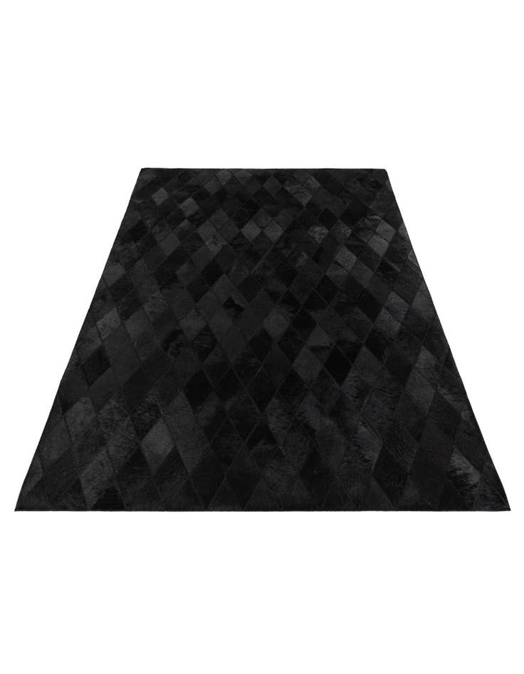 Detail image of 3' 11 x 5' 10 Cowhide Stocks Rug